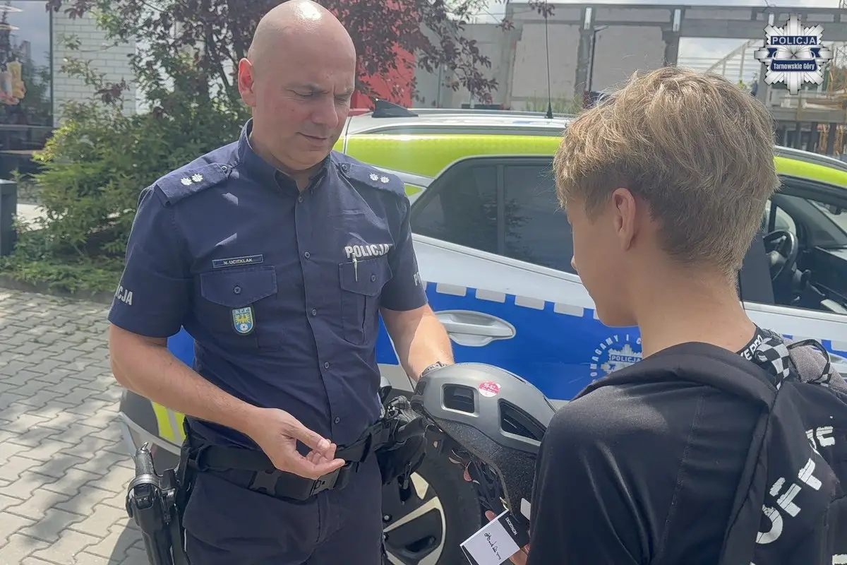Działania pod nazwą "Bezpieczna hulajnoga" w powiecie tarnogórskim