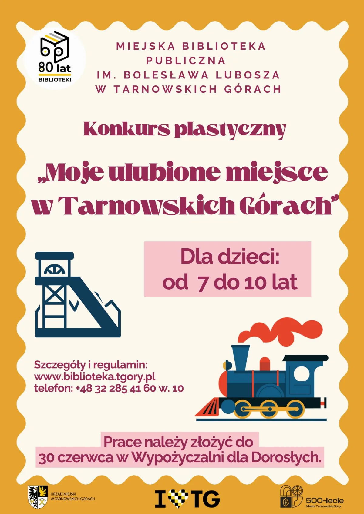 Konkurs plastyczny dla dzieci „Moje ulubione miejsce w Tarnowskich Górach”