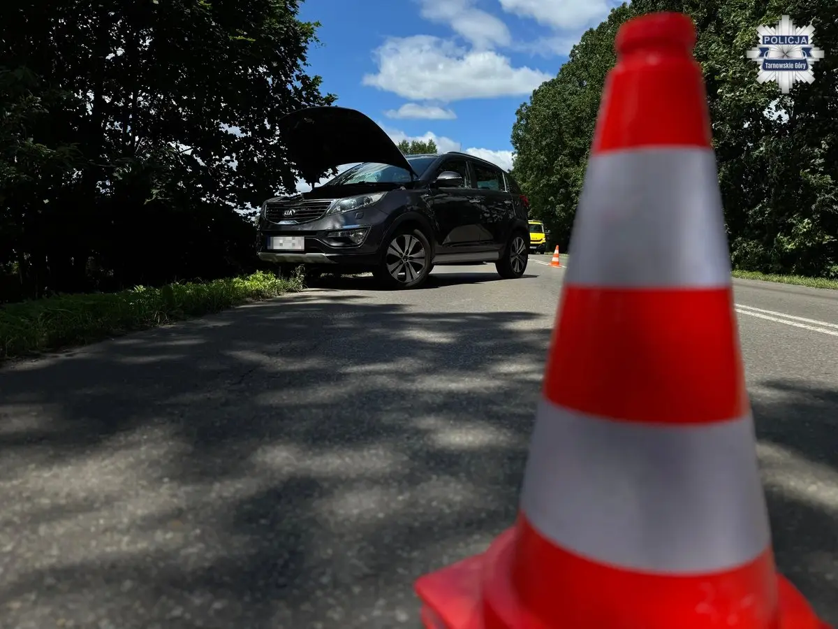 Kolizja samochodów osobowych w Świerklańcu