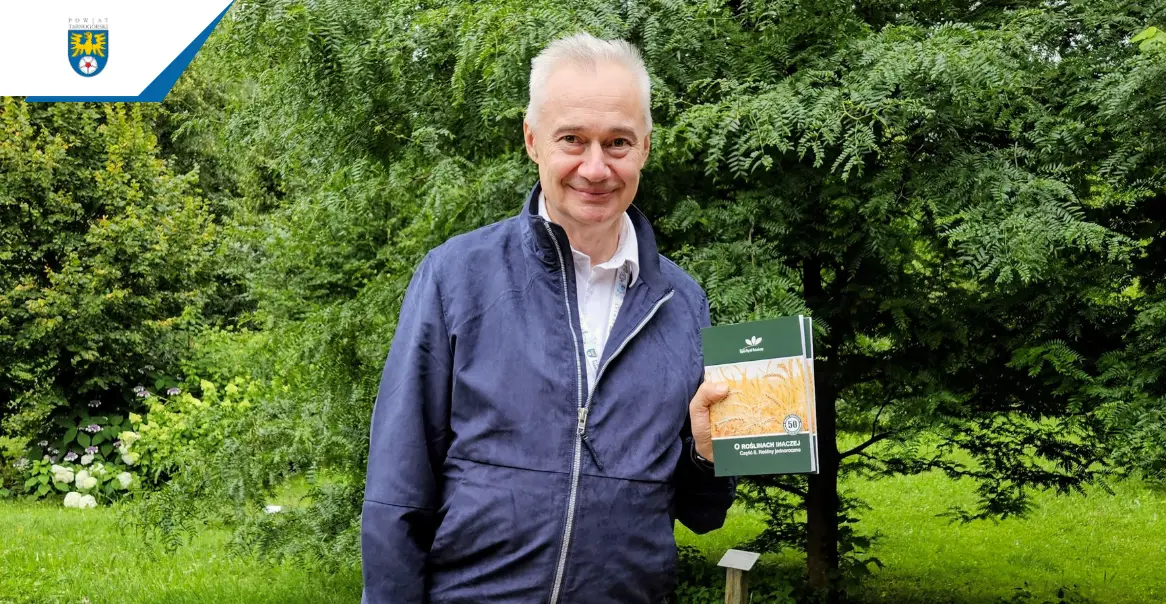 Starosta Tarnogórski Adam Chmiel odwiedził Śląski Ogród Botaniczny